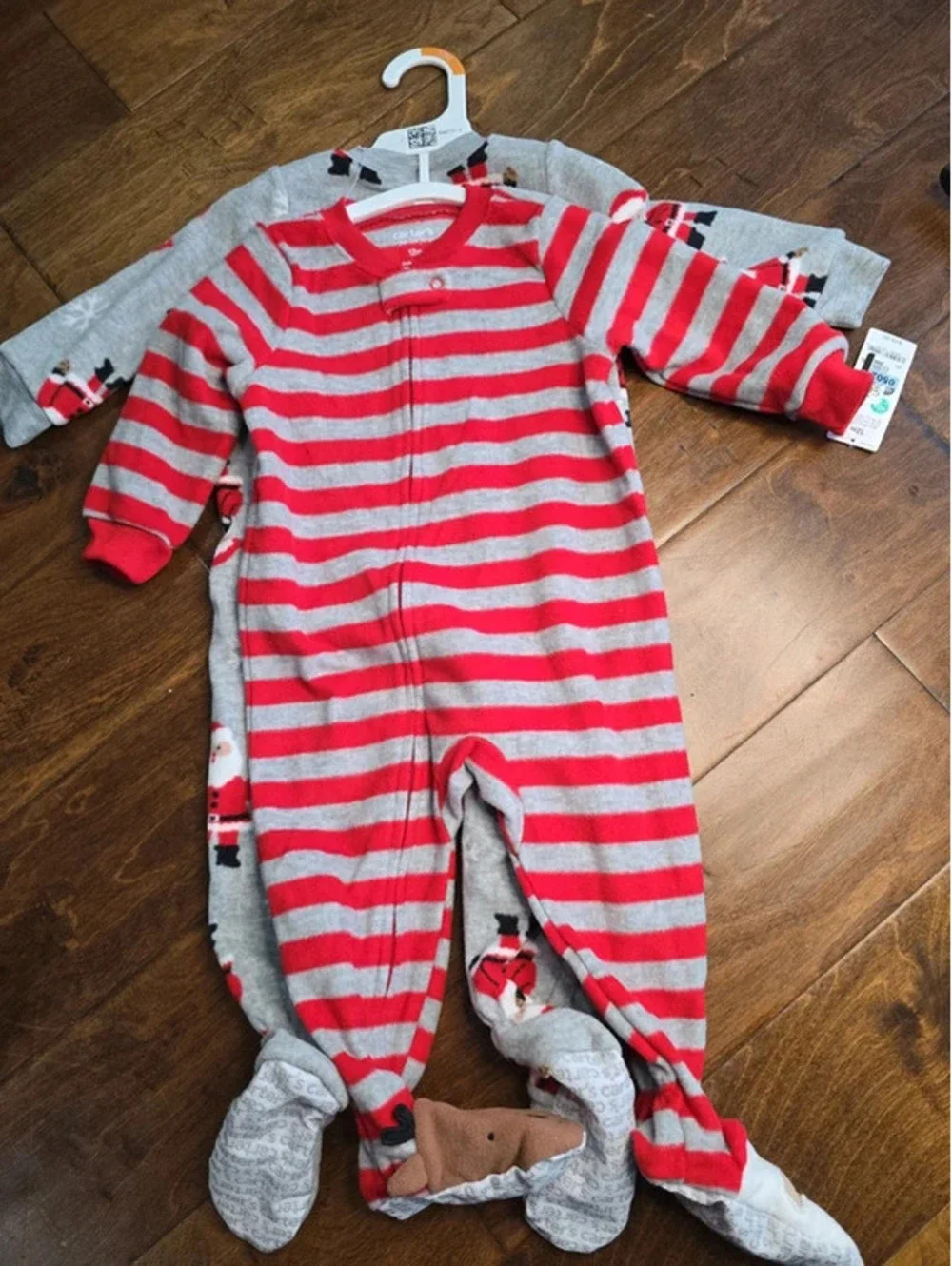 12m brand new fleece, christmas pajamas item 502G8